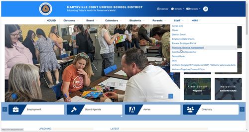 Frontline location on web image
