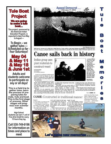 TULE BOAT PROJECT